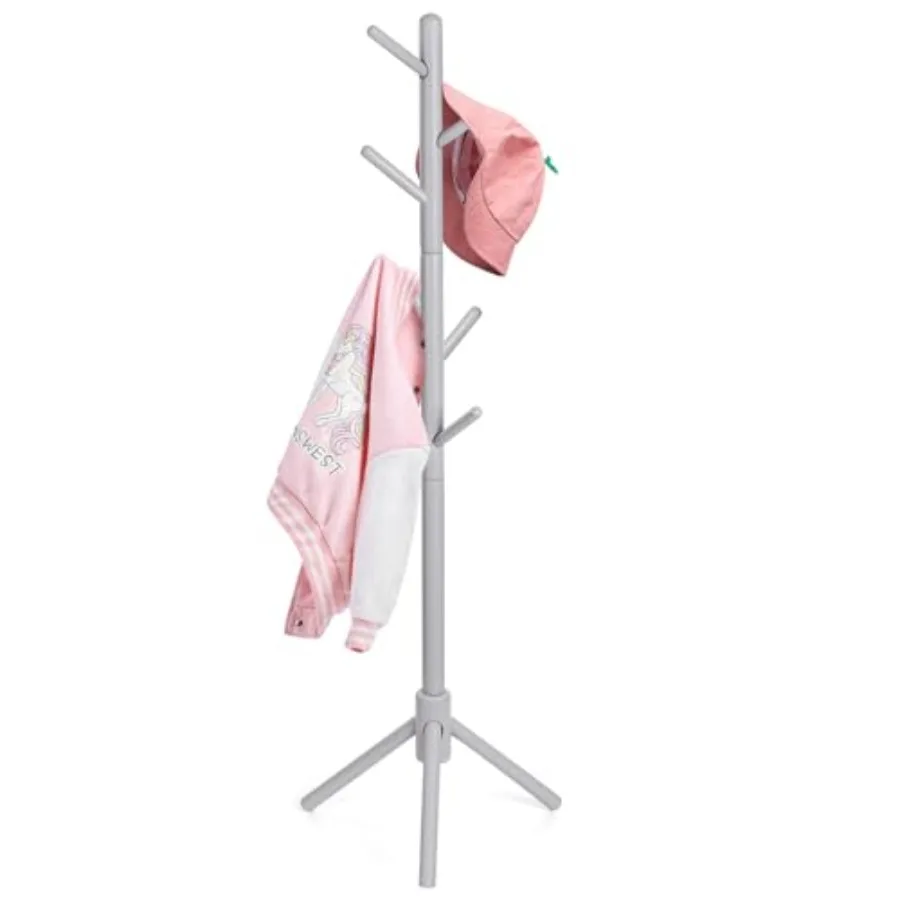 Kid's Coat Rack Stand Beech Wood Coats Tree, Height Adjustable Freestanding Child Clothes Racks with 9 Hooks for Cloth, Hats an
Kid's Coat Rack Stand Beech Wood Coats Tree, Height Adjustable Freestanding Child Clothes Racks with 9 Hooks for Cloth, Hats an
