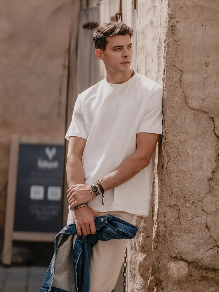 Loose Fit round Neck Short Sleeve T-Shirt Simwood Men's Basic Color Heavy Base Layer Cotton Casual Summer Top
Loose Fit round Neck Short Sleeve T-Shirt Simwood Men's Basic Color Heavy Base Layer Cotton Casual Summer Top