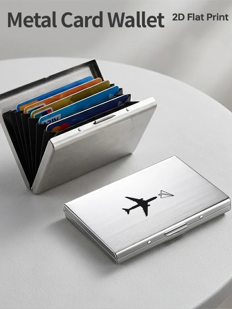 Paper airplane shadow anti-theft unisex metal card holder, side opening design, ultra-thin frosted card clip dual experience, un
Paper airplane shadow anti-theft unisex metal card holder, side opening design, ultra-thin frosted card clip dual experience, un
