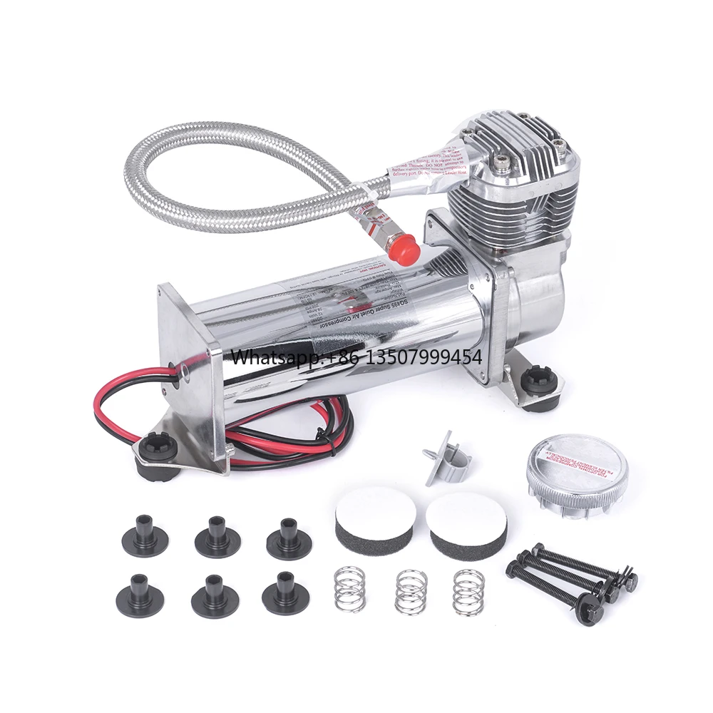 SILVER 1/4 or 3/8 Npt Silent Model Air Suspension Kit UNDER 69DB Air Suspension Compressor Truck Air Horn Pump SQ495
SILVER 1/4 or 3/8 Npt Silent Model Air Suspension Kit UNDER 69DB Air Suspension Compressor Truck Air Horn Pump SQ495
