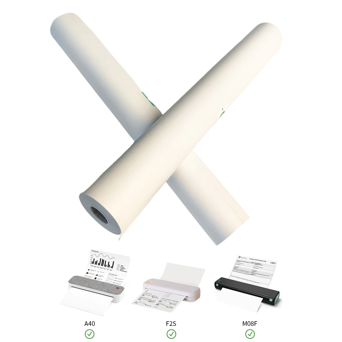 A4/US Letter Thermal Paper Rolls High Quick-Dry for Receipt/Shipping Label/Office Use, Compatible with A40/M08F/X8 Printers
A4/US Letter Thermal Paper Rolls High Quick-Dry for Receipt/Shipping Label/Office Use, Compatible with A40/M08F/X8 Printers