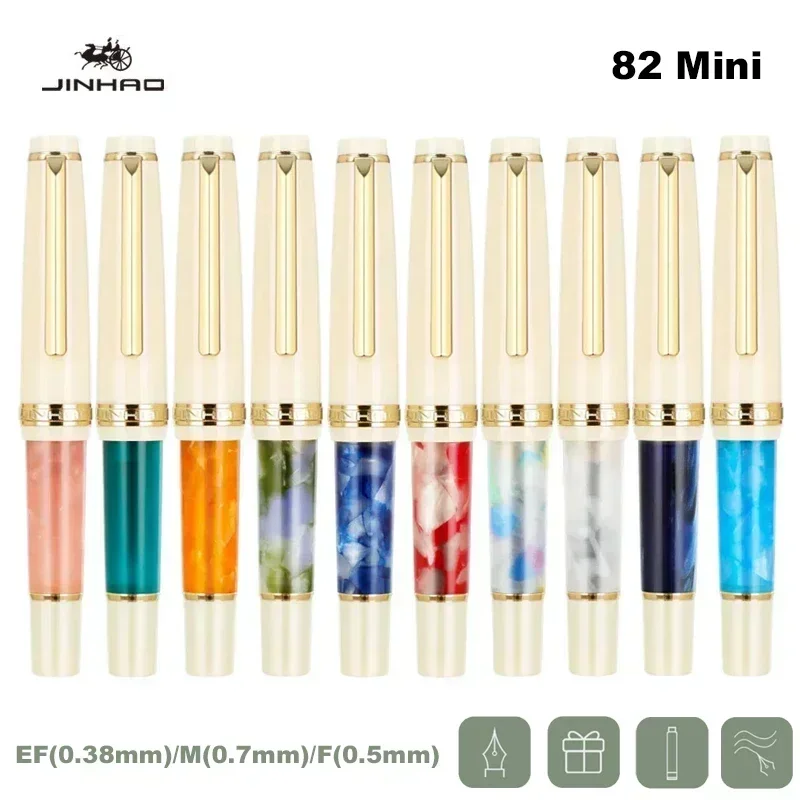 New Jinhao 82 Mini Fountain Pen Short Luxury Elegant Pens 0.38/0.5/0.7mm Extra Fine Nib Writing Office School Supplies Stationer
New Jinhao 82 Mini Fountain Pen Short Luxury Elegant Pens 0.38/0.5/0.7mm Extra Fine Nib Writing Office School Supplies Stationer