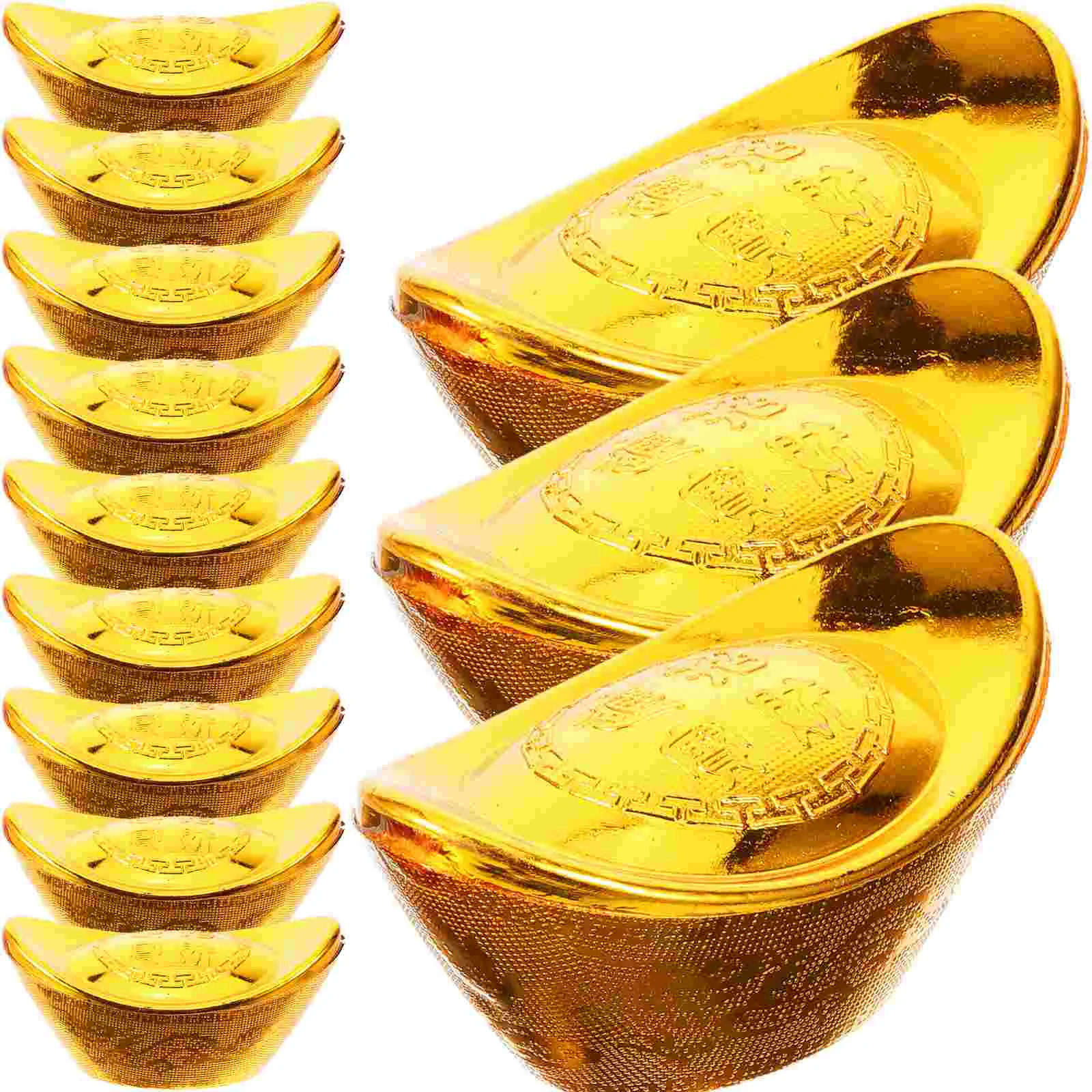 12 Pcs Ingot Candy Box Gold Modeling Decor Simulation Desktop Decorative Plastic
12 Pcs Ingot Candy Box Gold Modeling Decor Simulation Desktop Decorative Plastic