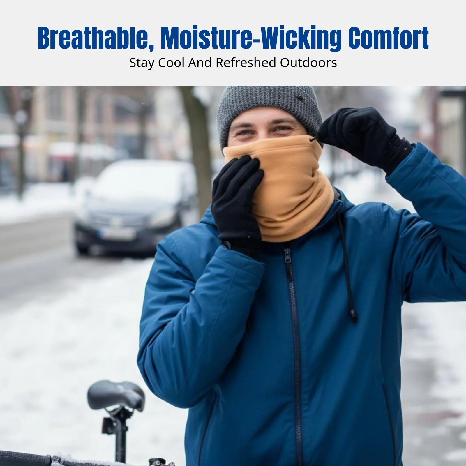 Fleece Face Cover, Adjustable Drawstring Neck Warmer, Multi-Functional Winter Cycling Balaclava, Breathable Sports Headwear
Fleece Face Cover, Adjustable Drawstring Neck Warmer, Multi-Functional Winter Cycling Balaclava, Breathable Sports Headwear