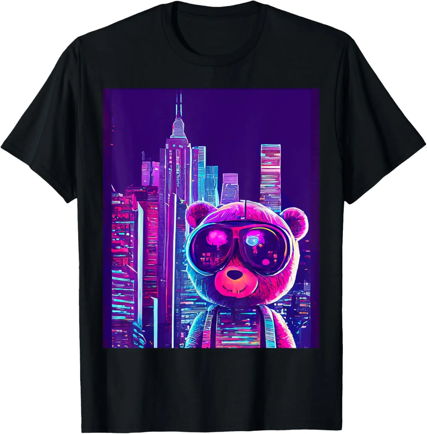 Футболка в стиле ретро с неоновыми обнимашками и плюшевым мишкой Synthwave
Футболка в стиле ретро с неоновыми обнимашками и плюшевым мишкой Synthwave