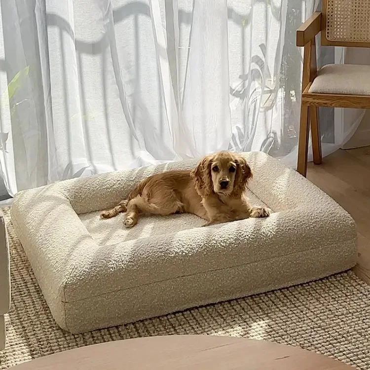 Premium Coil fleece rectangular dog pad removable orthopedic dog bed sponge cat litter four-sided armrests pet sofa
Premium Coil fleece rectangular dog pad removable orthopedic dog bed sponge cat litter four-sided armrests pet sofa