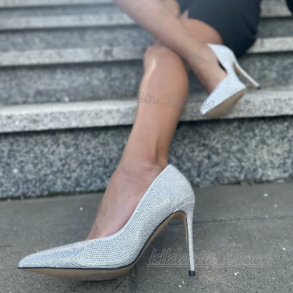 Satin Crystal Pumps Slip-On Pointy Thin High Heels Solid Color Fashion Comfortable Sexy Novelty Party Wedding Women Shoes Newest
Satin Crystal Pumps Slip-On Pointy Thin High Heels Solid Color Fashion Comfortable Sexy Novelty Party Wedding Women Shoes Newest