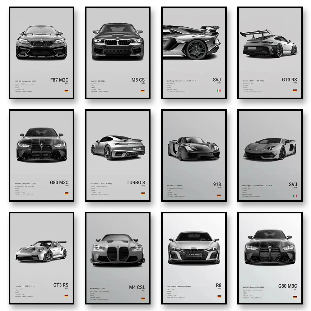 Modern Famous Brand Cars SVJ GT3RS G80M3C Canvas Wall Art Print Poster 918 M5CS MSCSL Decorative Mural Home Decor Gift Unframed
Modern Famous Brand Cars SVJ GT3RS G80M3C Canvas Wall Art Print Poster 918 M5CS MSCSL Decorative Mural Home Decor Gift Unframed