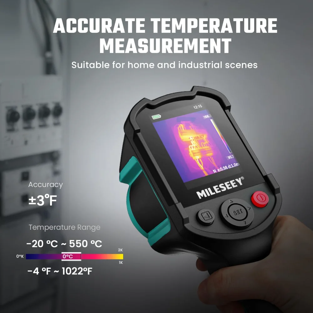 TR10 Thermal Imaging Camera,Super Resolution 240 x 240 Thermal Camera,25 Hz Refresh Rate,-4°F to 1022°F Handheld Infrared Imager
TR10 Thermal Imaging Camera,Super Resolution 240 x 240 Thermal Camera,25 Hz Refresh Rate,-4°F to 1022°F Handheld Infrared Imager