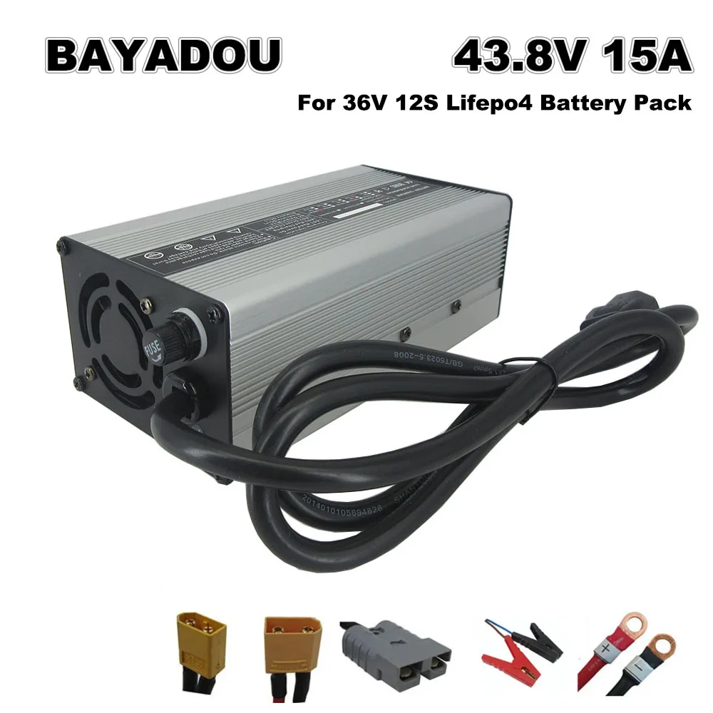 43.8V 15A LiFePO4 Smart Fast Charger 12S 36V LFP Iron Phosphate Energy Storage RV Golf Cart Battery Chargers
43.8V 15A LiFePO4 Smart Fast Charger 12S 36V LFP Iron Phosphate Energy Storage RV Golf Cart Battery Chargers