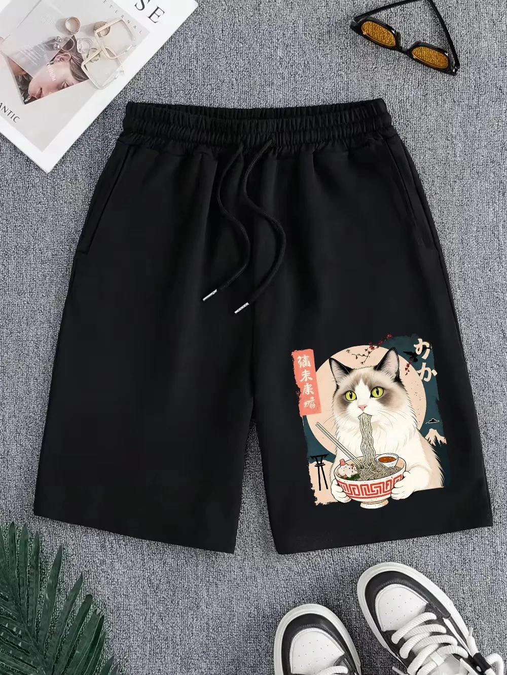 Puppet Cats Eat Lamian Noodles Pants Mens Summer Oversized Wide Shorts Jogging Pocket Shorts Basics High Waisted Men'S Clothes
Puppet Cats Eat Lamian Noodles Pants Mens Summer Oversized Wide Shorts Jogging Pocket Shorts Basics High Waisted Men'S Clothes