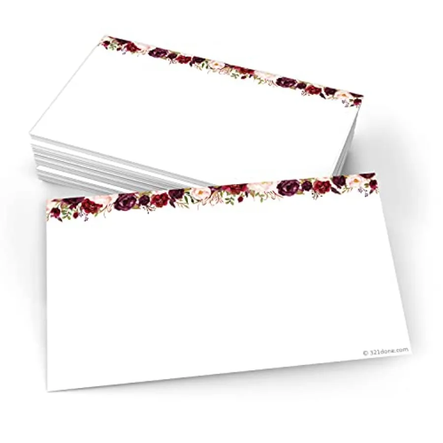 Red Rose Floral Index Cards - Blank, - 50 Small 3x5 White Cards - For Studying, Learning, Flashcards, Desk Notes, Messages, Not
Red Rose Floral Index Cards - Blank, - 50 Small 3x5 White Cards - For Studying, Learning, Flashcards, Desk Notes, Messages, Not