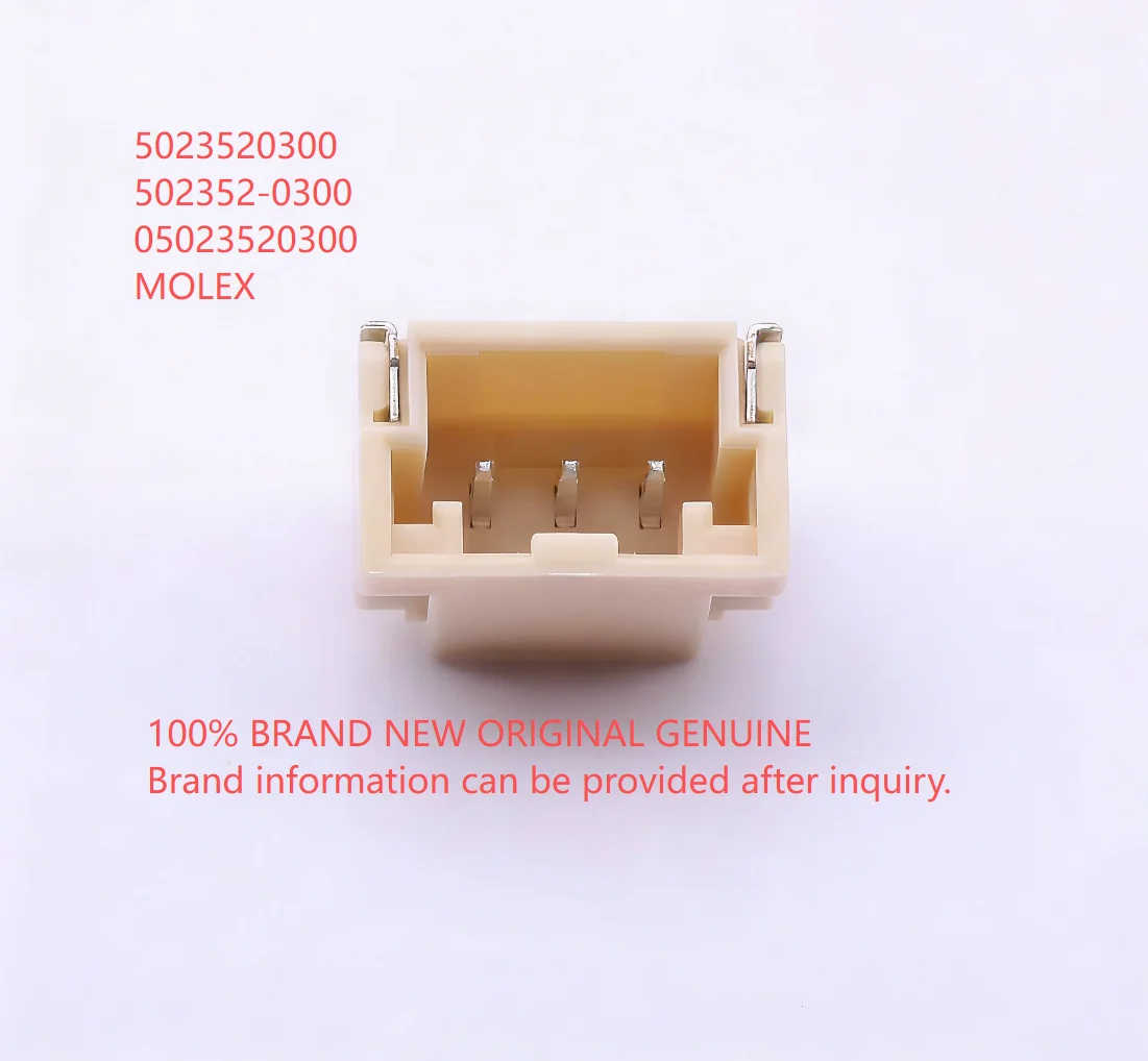 10PCS/LOT 5023520300 502352-0300 3P 2mm 100% BRAND NEW ORIGINAL GENUINE.Brand information can be provided after inquiry.
10PCS/LOT 5023520300 502352-0300 3P 2mm 100% BRAND NEW ORIGINAL GENUINE.Brand information can be provided after inquiry.