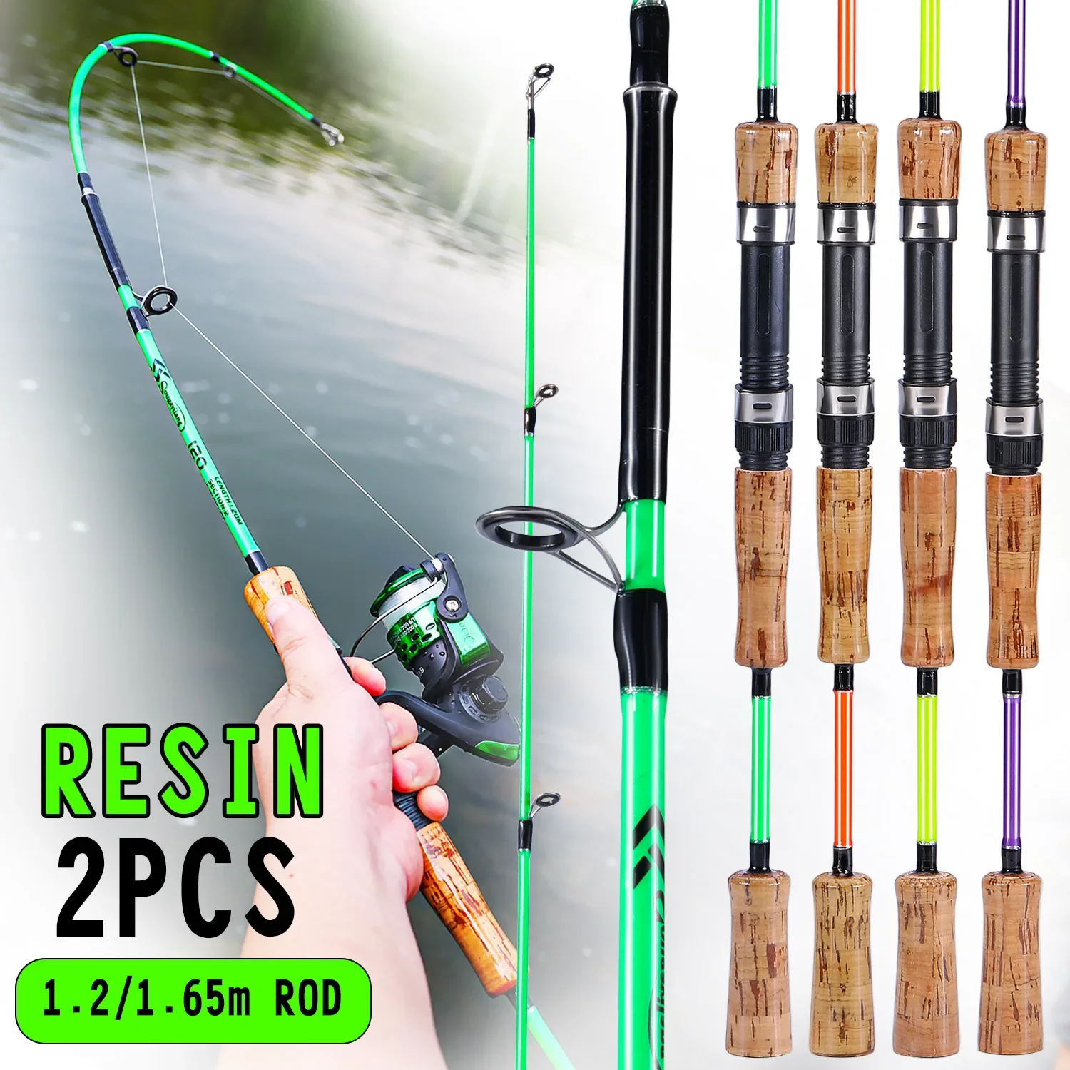 Sougayilang Lure Fishing Rod 1.2m 1.65m 2 Sections Spinning Fishing Rod 8kg Max Drag for Freshwater Feeder Rod Bass Rods
Sougayilang Lure Fishing Rod 1.2m 1.65m 2 Sections Spinning Fishing Rod 8kg Max Drag for Freshwater Feeder Rod Bass Rods