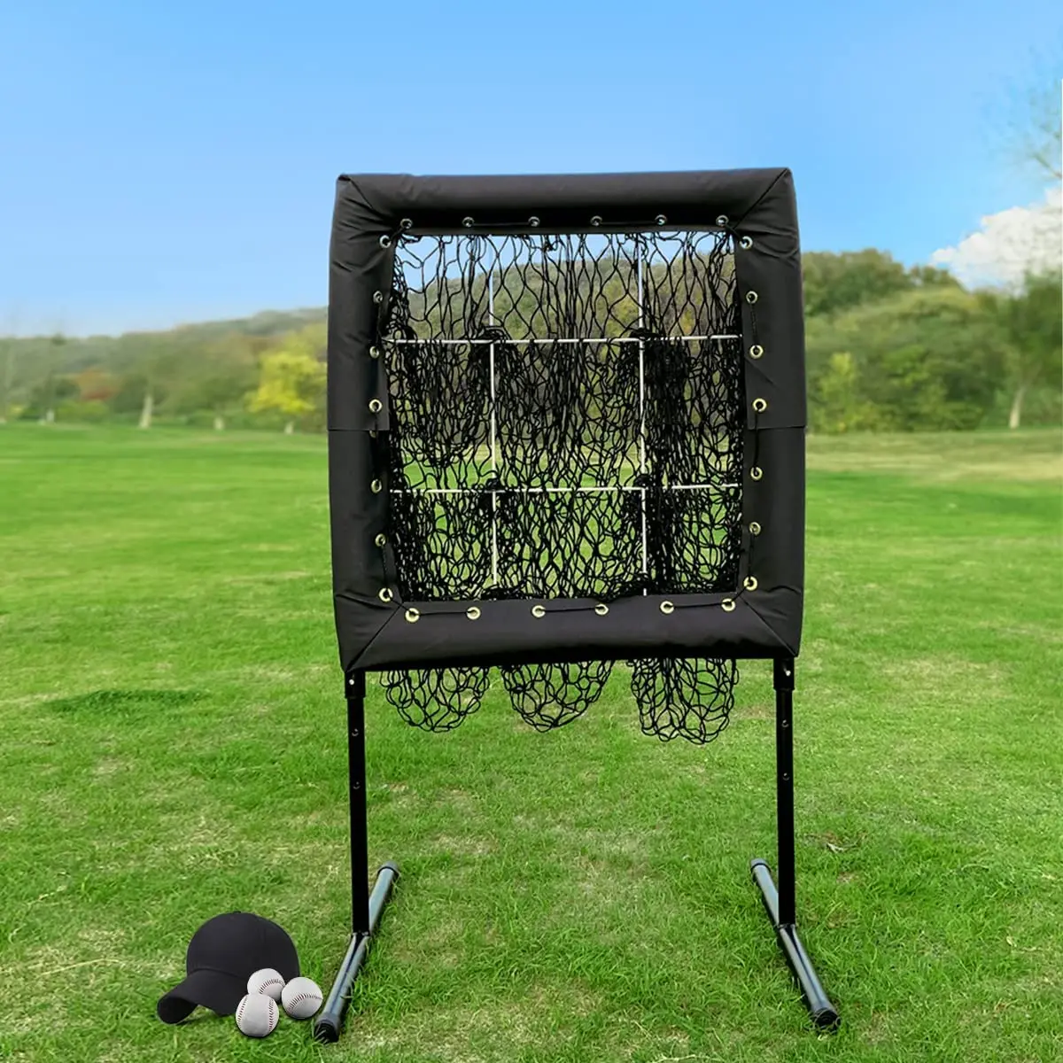 Hot Selling Low Price Portable 9 Holes Portable Pitchers Pocket Baseball Net Training Softball Gears
Hot Selling Low Price Portable 9 Holes Portable Pitchers Pocket Baseball Net Training Softball Gears