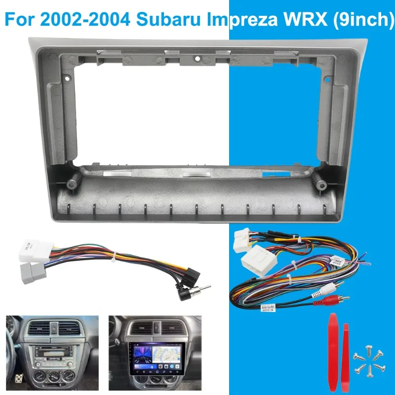 Для Subaru Impreza WRX 2002-2004: 9-дюймовая рамка для автомагнитолы, панель приборов, комплект для установки стереосистемы, адаптер для монтажа
Для Subaru Impreza WRX 2002-2004: 9-дюймовая рамка для автомагнитолы, панель приборов, комплект для установки стереосистемы, адаптер для монтажа