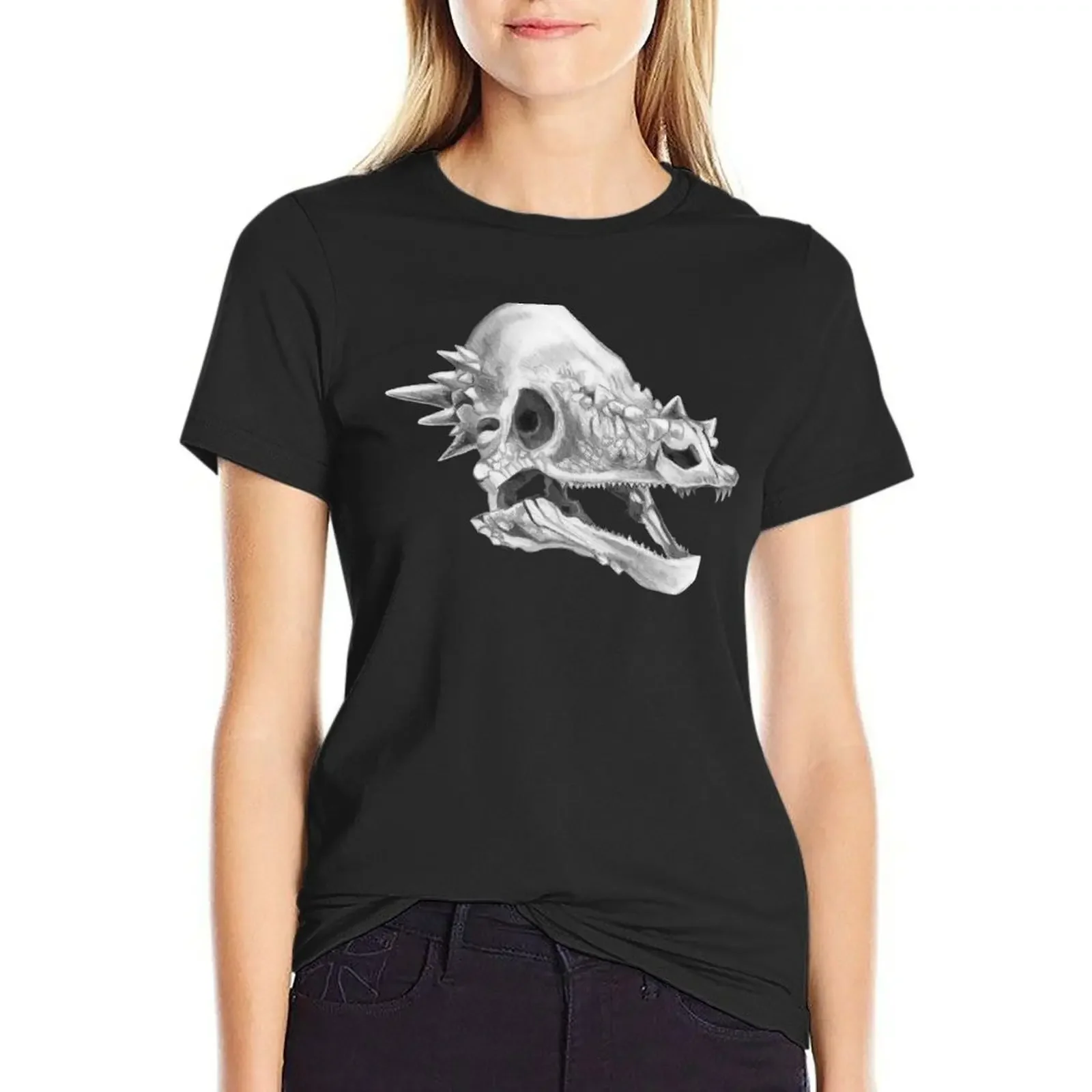 Pachycephalosaurus skull T-Shirt Short sleeve tee animal print funnys tees Women t-shirts
Pachycephalosaurus skull T-Shirt Short sleeve tee animal print funnys tees Women t-shirts