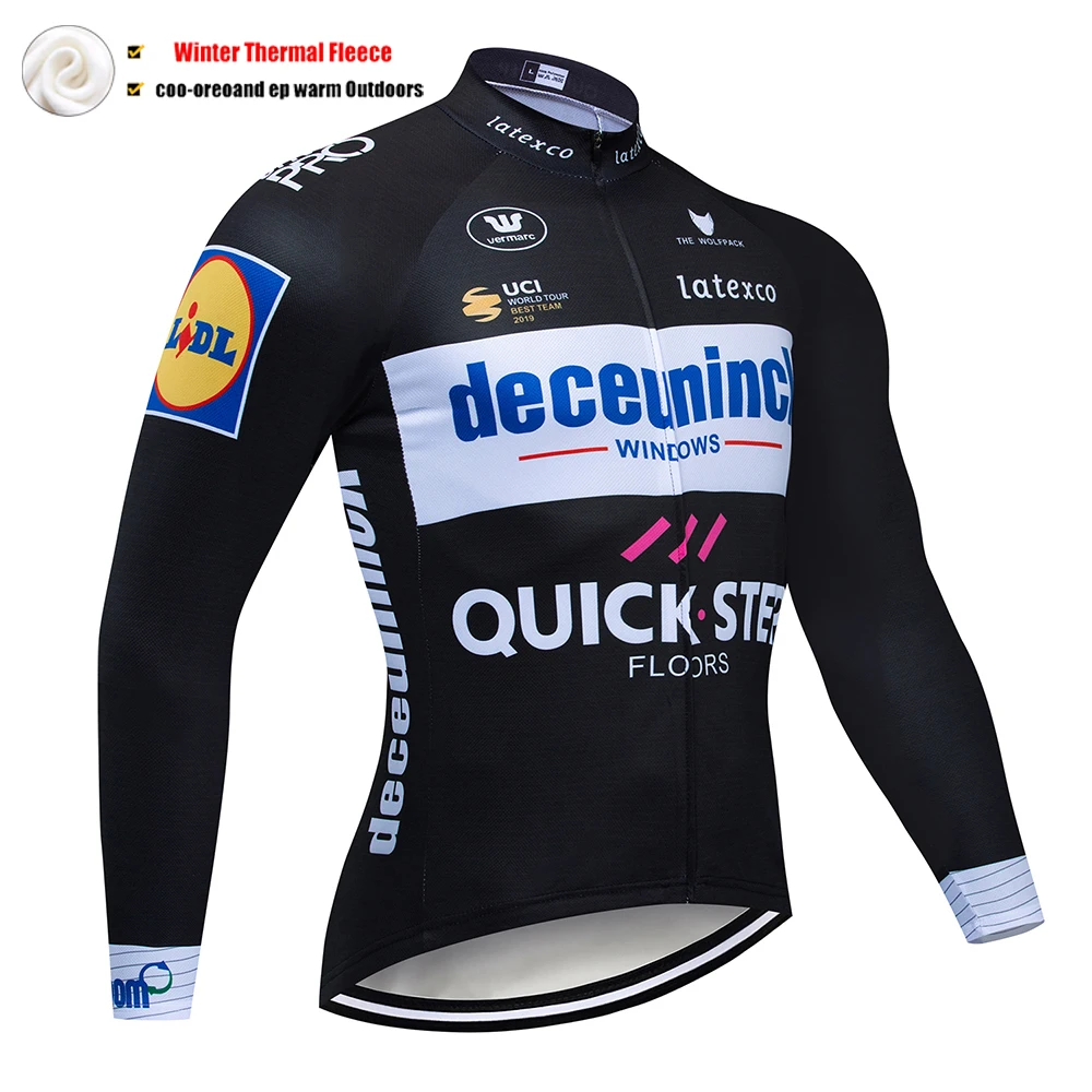 2023 QUICK STEP Winter Fleece Cycling Jacket Men Winter Bicycle Clothing MTB Long Sleeve Tops Road Bike Jersey Wool Shirts
2023 QUICK STEP Winter Fleece Cycling Jacket Men Winter Bicycle Clothing MTB Long Sleeve Tops Road Bike Jersey Wool Shirts