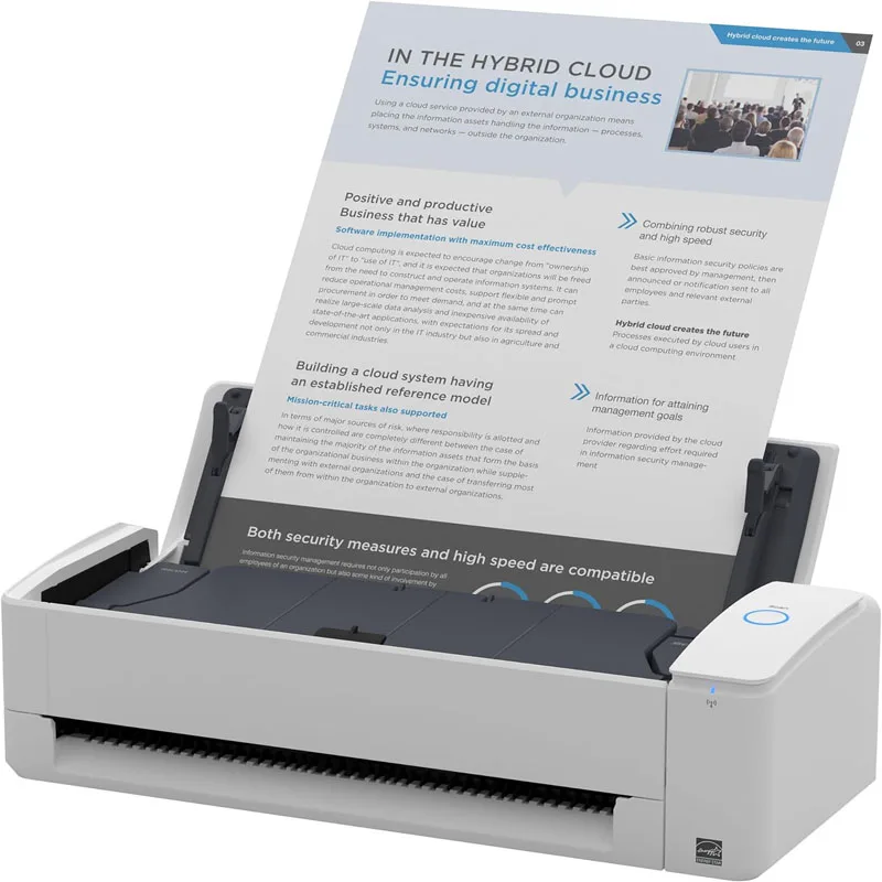 For Fujitsu ScanSnap IX1300 Compact Wireless or USB Double-Sided Color ADF (Automatic Document Feeder) / Manual Feeder, Duplex
For Fujitsu ScanSnap IX1300 Compact Wireless or USB Double-Sided Color ADF (Automatic Document Feeder) / Manual Feeder, Duplex