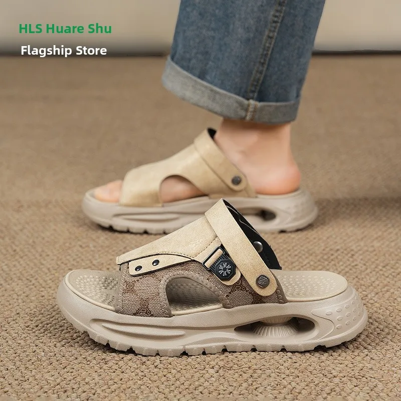 Men's Summer Outdoor Wear-Resistant Anti-Slip Casual Beach Slippers Driving Two-Purpose Sports Leisure Beach Shoes
Men's Summer Outdoor Wear-Resistant Anti-Slip Casual Beach Slippers Driving Two-Purpose Sports Leisure Beach Shoes