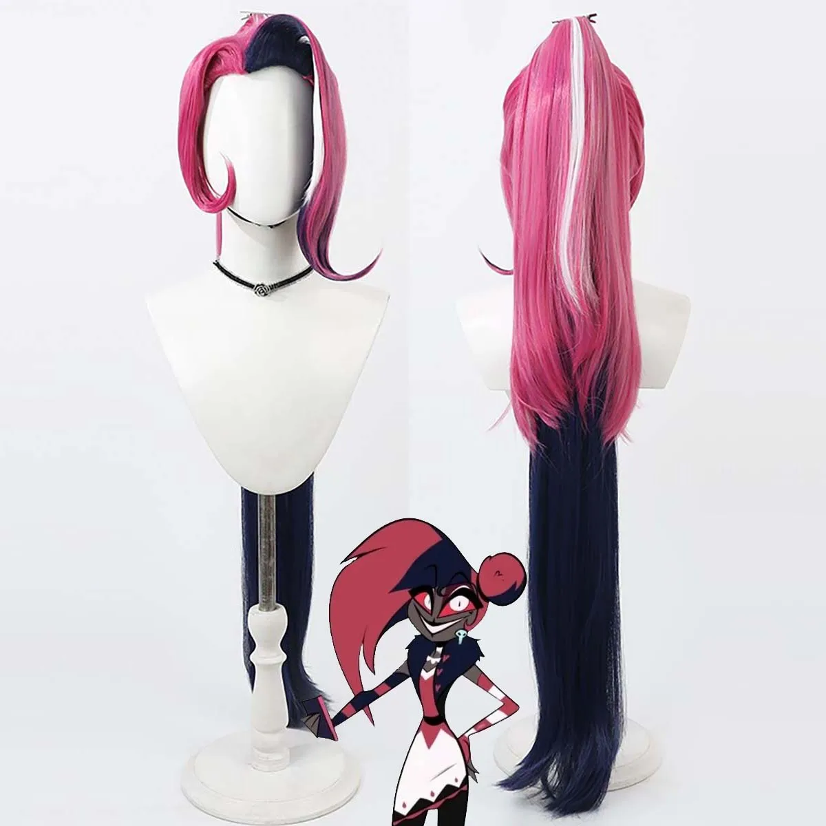 Halloween Props Velvette Cosplay Long Straight Pink Black Ponytail Wig
Halloween Props Velvette Cosplay Long Straight Pink Black Ponytail Wig