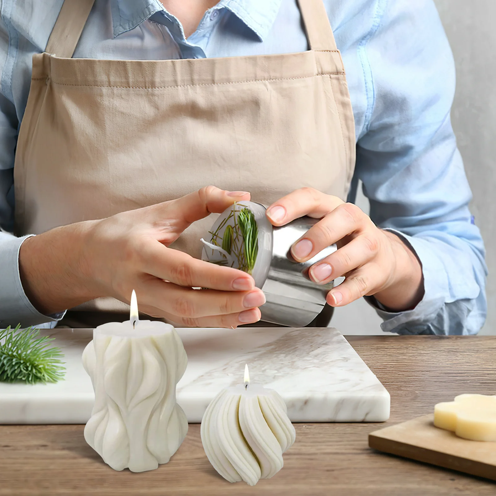 4Pcs Silicone Molds Wave Shape DIY Making Soap Mold Resin Epoxy Mold for Home Decoration Crafts Molds for Candles
4Pcs Silicone Molds Wave Shape DIY Making Soap Mold Resin Epoxy Mold for Home Decoration Crafts Molds for Candles