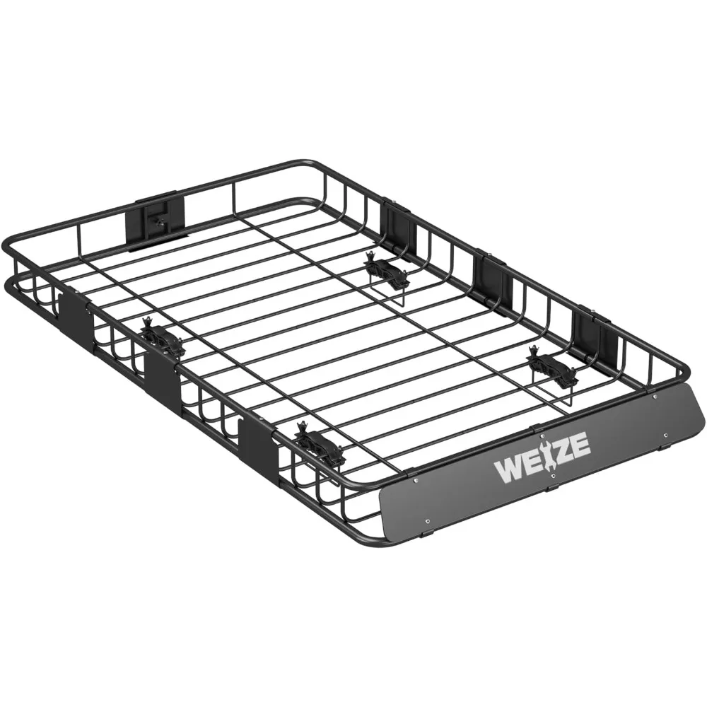 WEIZE 64 x 39 Inch Heavy Duty Roof Rack, 150Lbs Capacity Rooftop Cargo Carrier Basket with Extension, Car Top Luggage Holder for
WEIZE 64 x 39 Inch Heavy Duty Roof Rack, 150Lbs Capacity Rooftop Cargo Carrier Basket with Extension, Car Top Luggage Holder for
