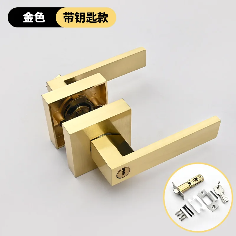 Indoor Bedroom Three Bar Handle Lock, Room Door Lock Handle, Household Universal Lock 
Indoor Bedroom Three Bar Handle Lock, Room Door Lock Handle, Household Universal Lock