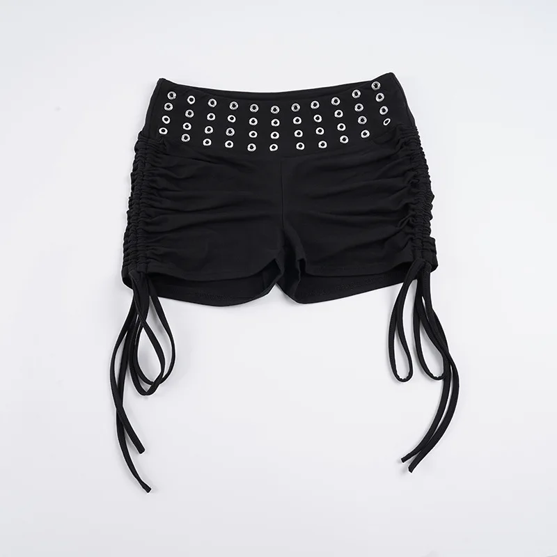 Шорты с низкой талией в стиле панк с металлическими мозолями, персонализированные повседневные шорты Y2k на шнурке Spice Girl
Шорты с низкой талией в стиле панк с металлическими мозолями, персонализированные повседневные шорты Y2k на шнурке Spice Girl