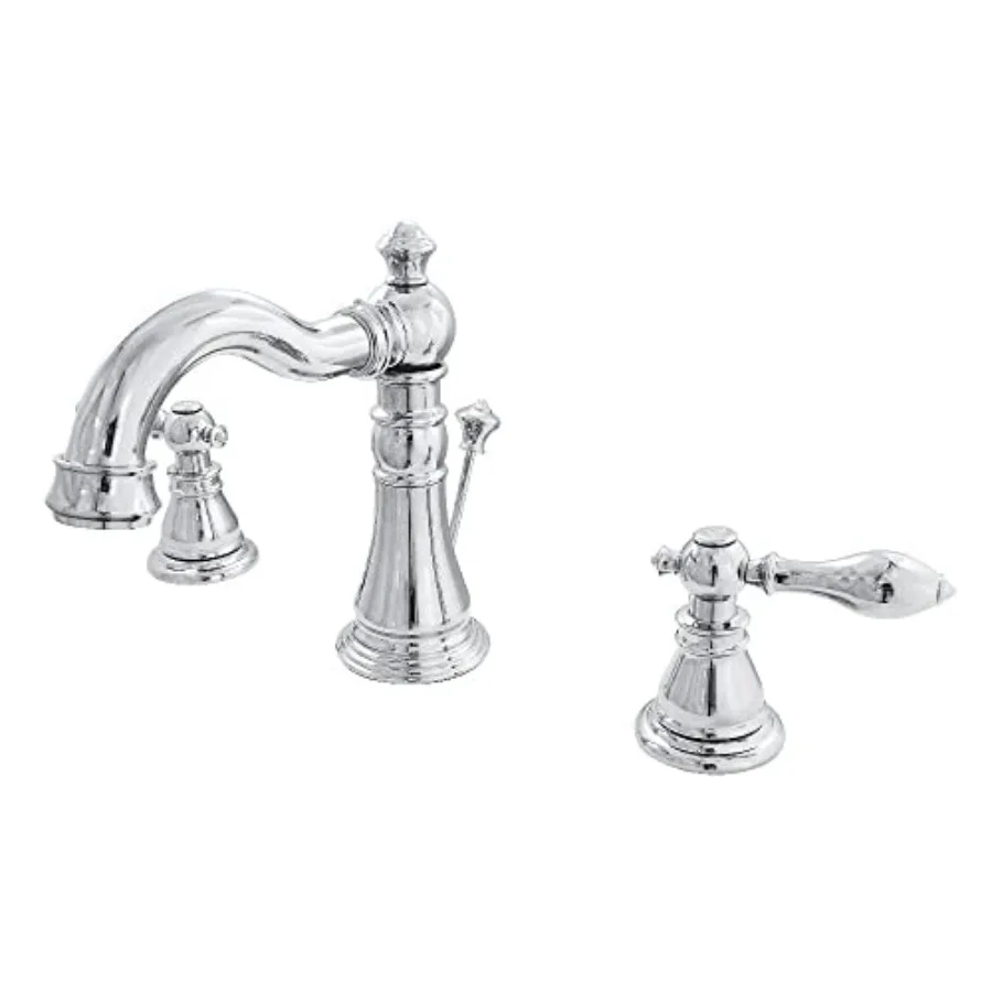 American Classic Widespread Lavatory Faucet 5-5/16 Spout Reach Polished Chrome Bathroom Sink Faucet with Water Saving Technolog
American Classic Widespread Lavatory Faucet 5-5/16 Spout Reach Polished Chrome Bathroom Sink Faucet with Water Saving Technolog