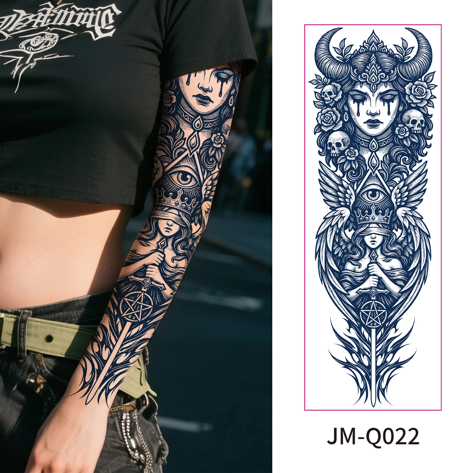 Water Transfer Semi Permanent Tattoo Herbal Juice Full Arm Matte Long Lasting 2 Weeks Tattoo Sticker Beach
Water Transfer Semi Permanent Tattoo Herbal Juice Full Arm Matte Long Lasting 2 Weeks Tattoo Sticker Beach