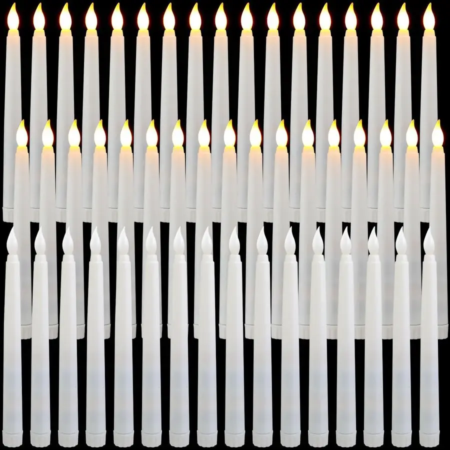 50 Pcs 8.5 Inch LED Flameless Taper Candles Bulk Battery Operated Taper Candles Flickering Candlesticks for Wedding Church Valen
50 Pcs 8.5 Inch LED Flameless Taper Candles Bulk Battery Operated Taper Candles Flickering Candlesticks for Wedding Church Valen
