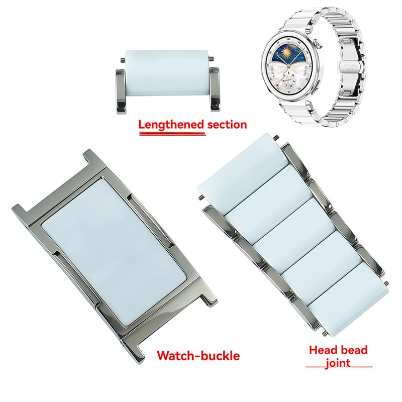 Расширенная секция часов для Huawei GT5 Pro, женский керамический ремешок из титанового сплава GT4 GT5 GT6, аксессуары с пряжкой для часов
Расширенная секция часов для Huawei GT5 Pro, женский керамический ремешок из титанового сплава GT4 GT5 GT6, аксессуары с пряжкой для часов