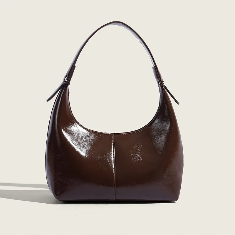 Spring/Summer 2025 Retro Shiny Underarm Bag Oil Wax Texture French Bread Bag French Style Niche Single Shoulder Dumpling Bag Han
Spring/Summer 2025 Retro Shiny Underarm Bag Oil Wax Texture French Bread Bag French Style Niche Single Shoulder Dumpling Bag Han