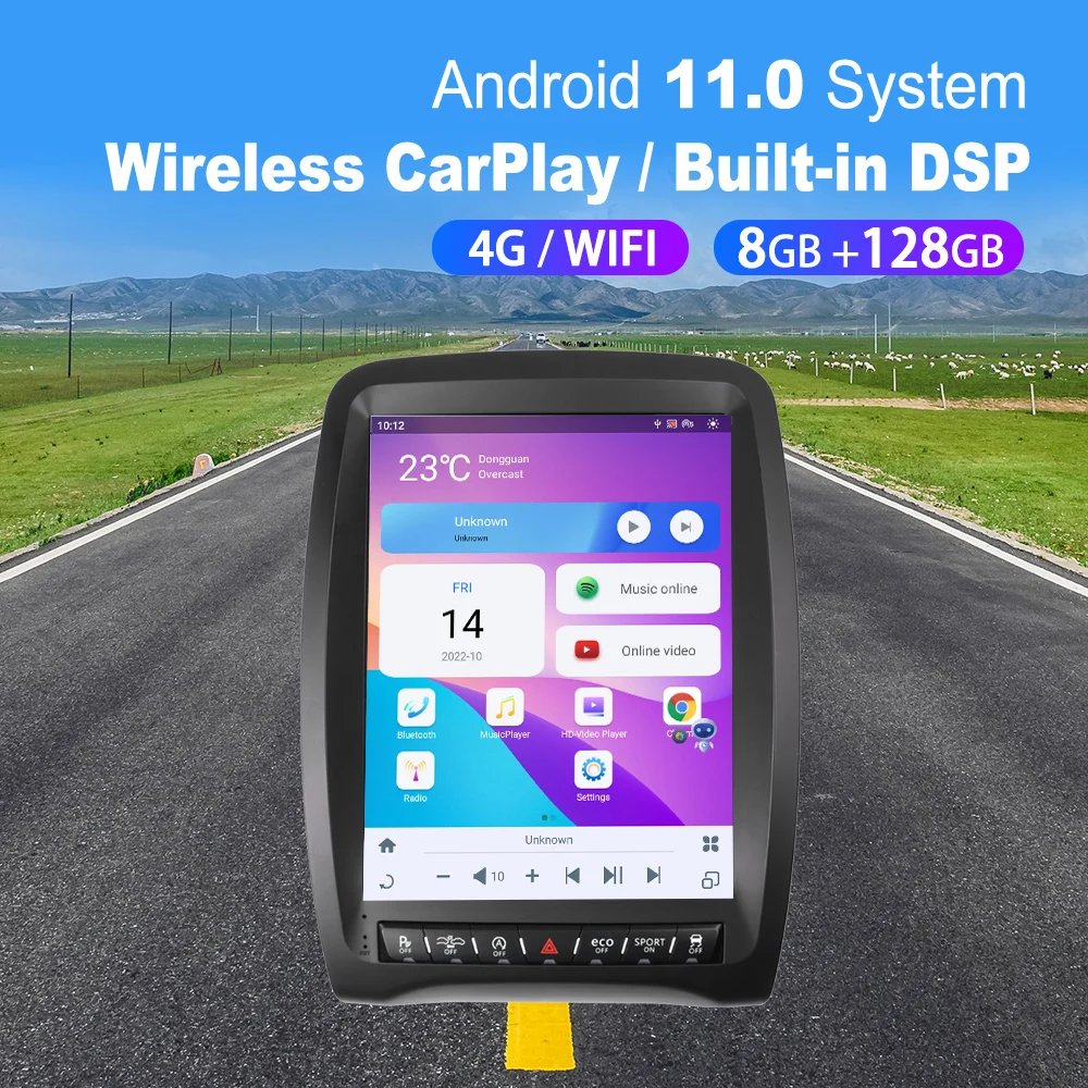 Vertical Android 11.0 8G+128G Head Unit Radio for Dodge Durango 2011-2020 Multimedia 12.1 Inch Big Screen BT GPS WIFI CarPlay
Vertical Android 11.0 8G+128G Head Unit Radio for Dodge Durango 2011-2020 Multimedia 12.1 Inch Big Screen BT GPS WIFI CarPlay