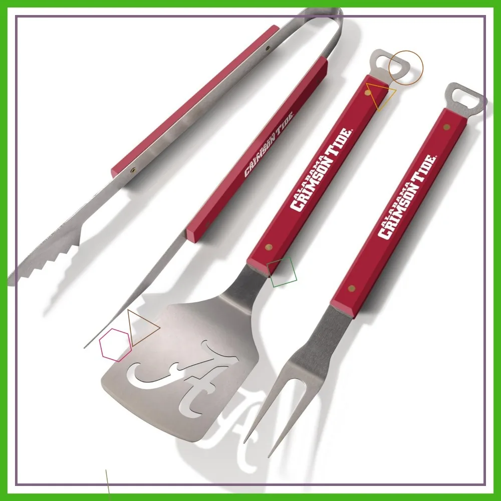 NCAA Spirit Series 3-Piece BBQ Set, 22" x 9", Perfect for Tailgating and Outdoor Grilling
NCAA Spirit Series 3-Piece BBQ Set, 22" x 9", Perfect for Tailgating and Outdoor Grilling