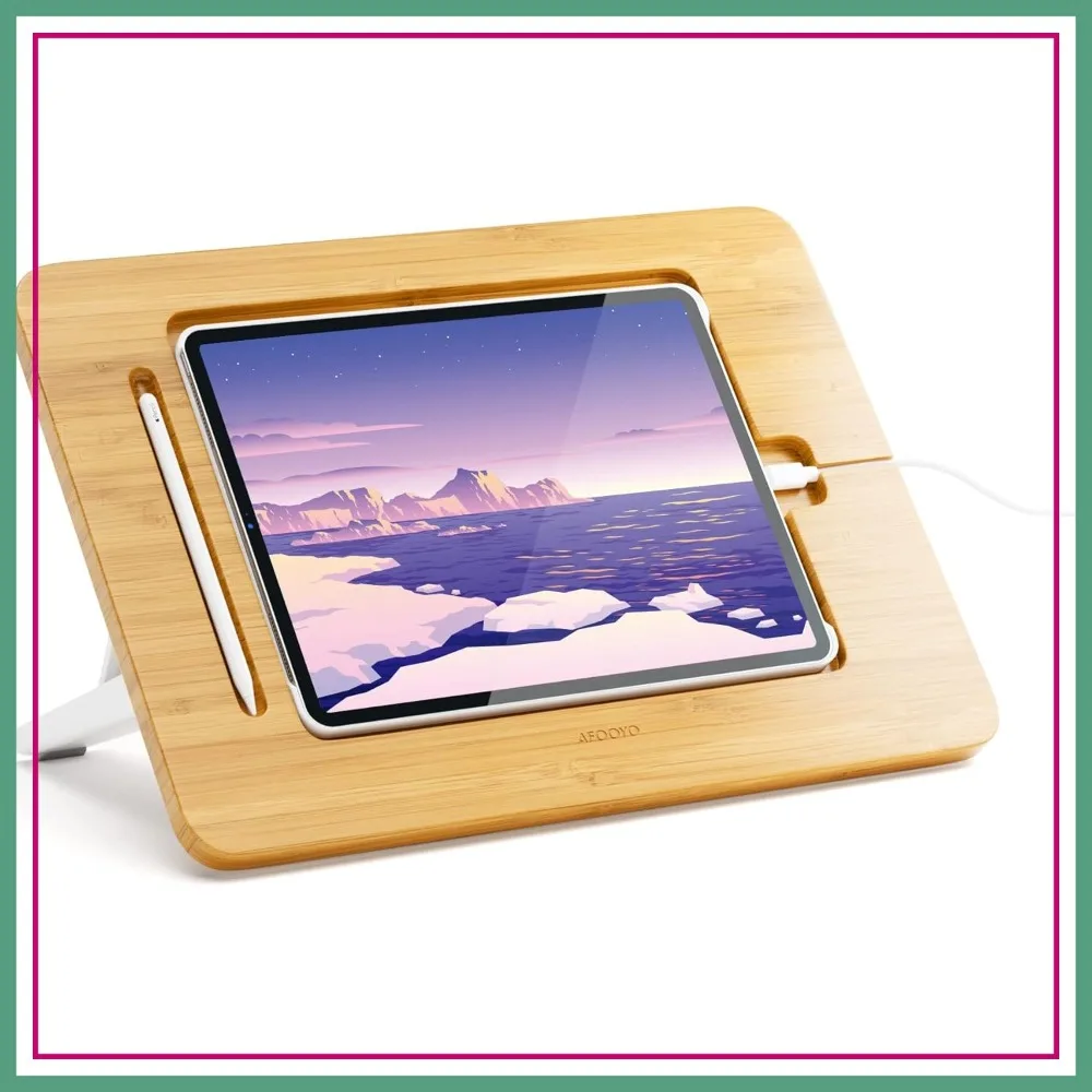 Adjustable Wooden Tablet & Laptop Stand, 5 Angles, Compatible with 12.9/13-inch iPad Pro & Cases
Adjustable Wooden Tablet & Laptop Stand, 5 Angles, Compatible with 12.9/13-inch iPad Pro & Cases