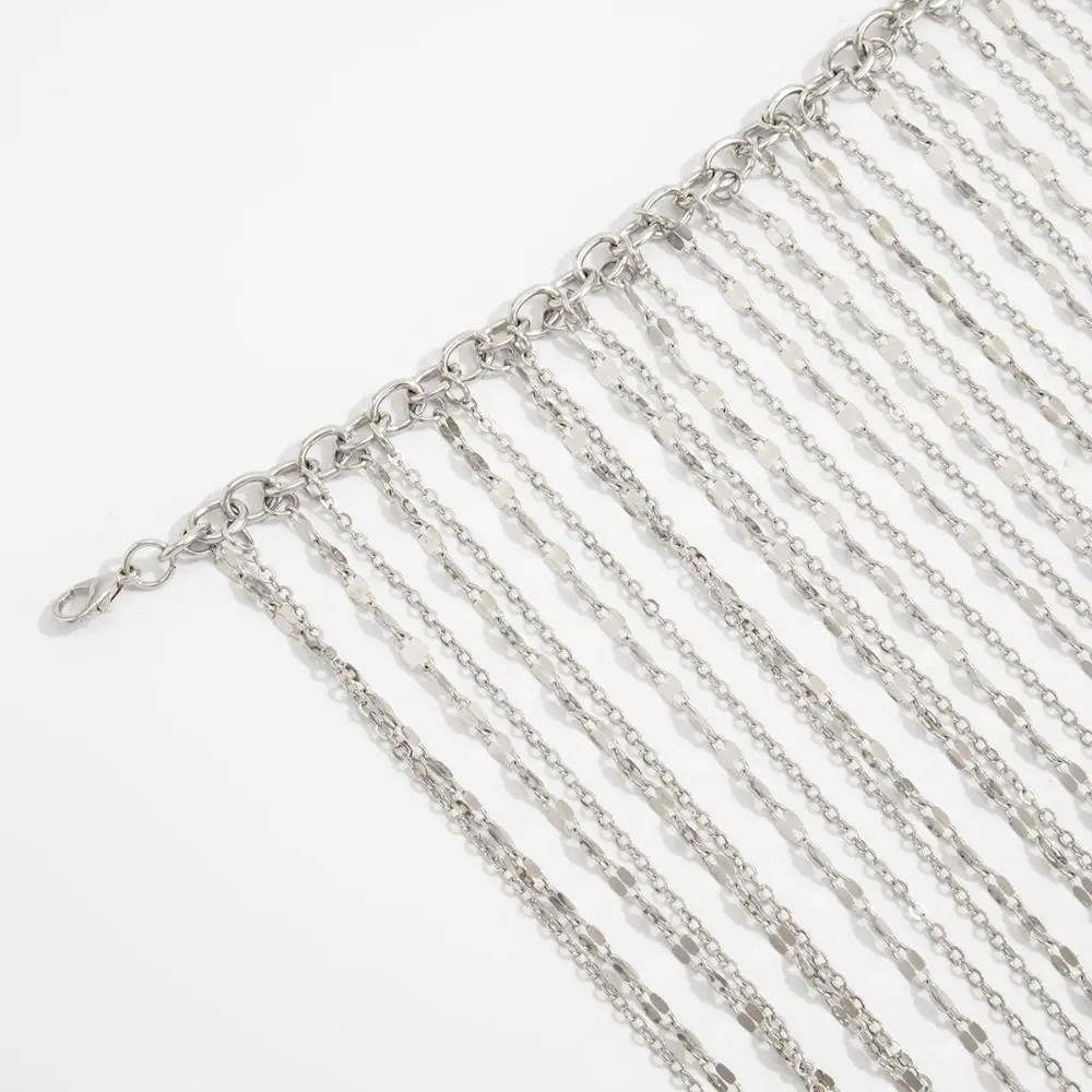 New Design Silver Color Long Tassel Bracelet Exaggeration Jewelry Accessories Chain Bracelet Alloy Hand Jewelry
New Design Silver Color Long Tassel Bracelet Exaggeration Jewelry Accessories Chain Bracelet Alloy Hand Jewelry