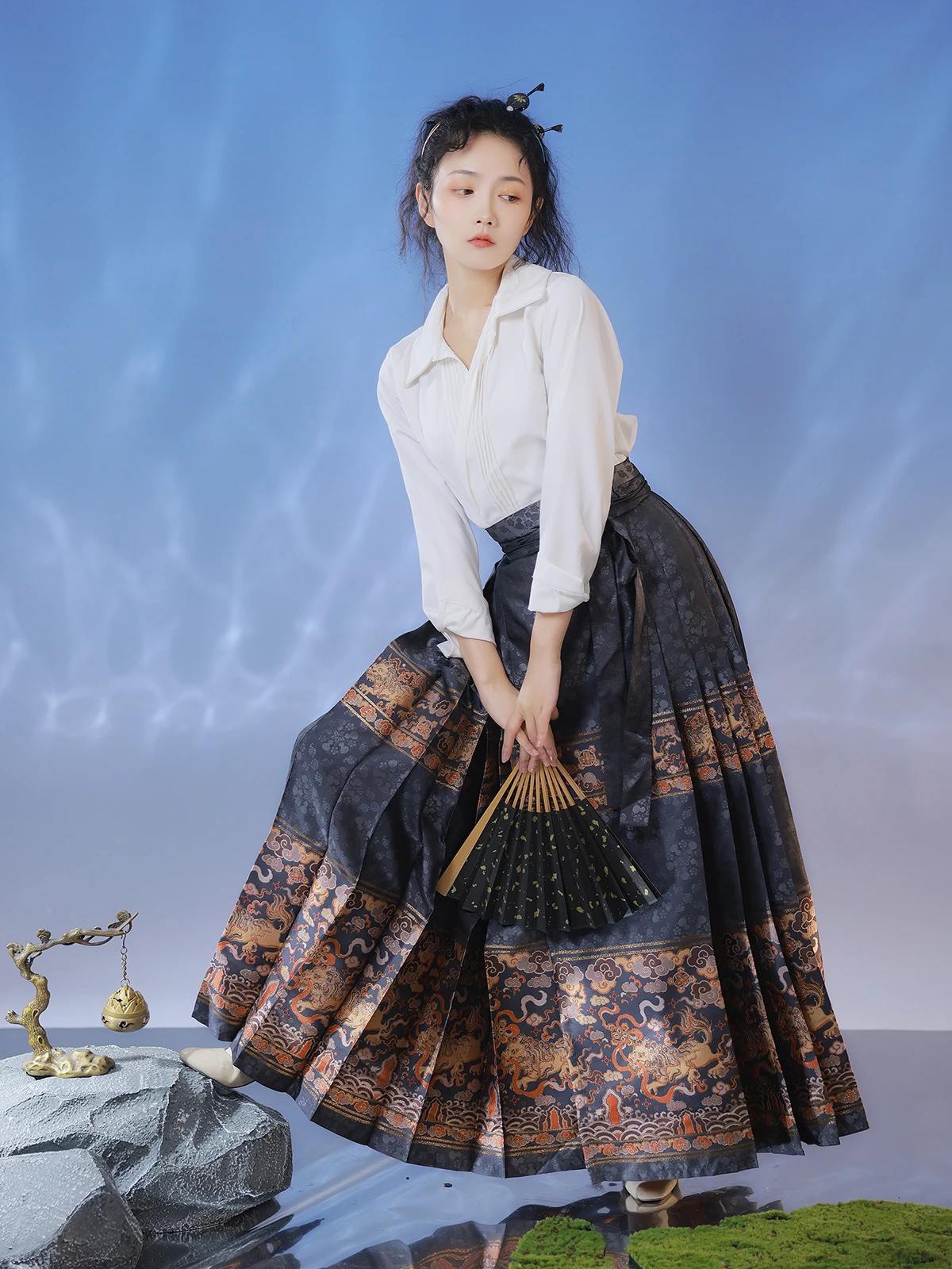 Autumn Winter Set Simulation eup Floral Weave Gold Ming Dynas Tail Skirt Aircrt Sve Hanfu Women's Skirt
Autumn Winter Set Simulation eup Floral Weave Gold Ming Dynas Tail Skirt Aircrt Sve Hanfu Women's Skirt