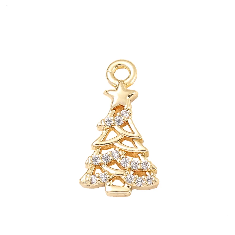 Factory Wholesale Gold Color Brass Zircon Christmas Tree Charms Pendants Necklace and Bracelet Earring Diy Jewelry Accessories
Factory Wholesale Gold Color Brass Zircon Christmas Tree Charms Pendants Necklace and Bracelet Earring Diy Jewelry Accessories