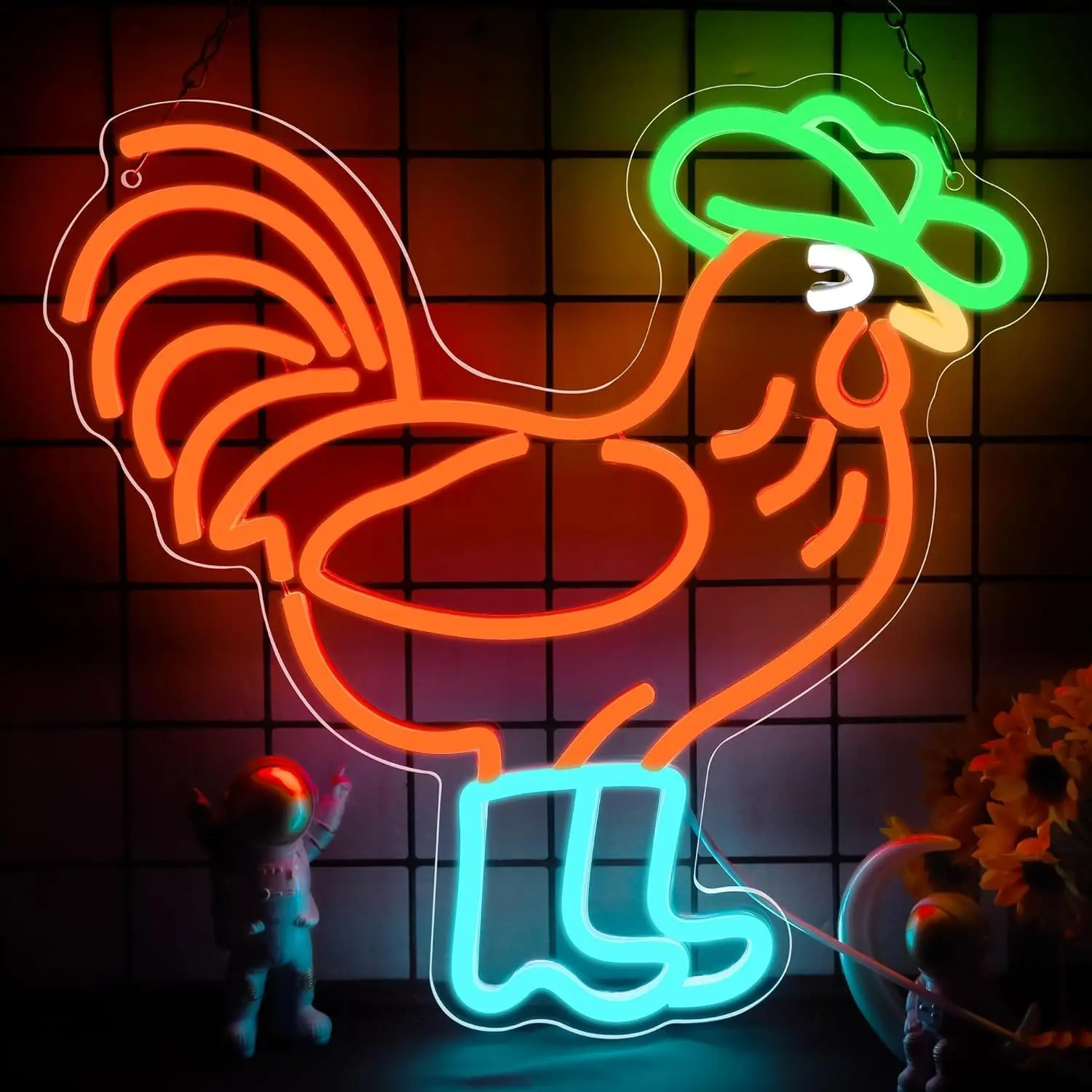 Cowboy Rooster Neon Sign USB Powered LED Neon Light for Bar Club Gaming Room Bedroom Decoration Gift Art Wall Light
Cowboy Rooster Neon Sign USB Powered LED Neon Light for Bar Club Gaming Room Bedroom Decoration Gift Art Wall Light