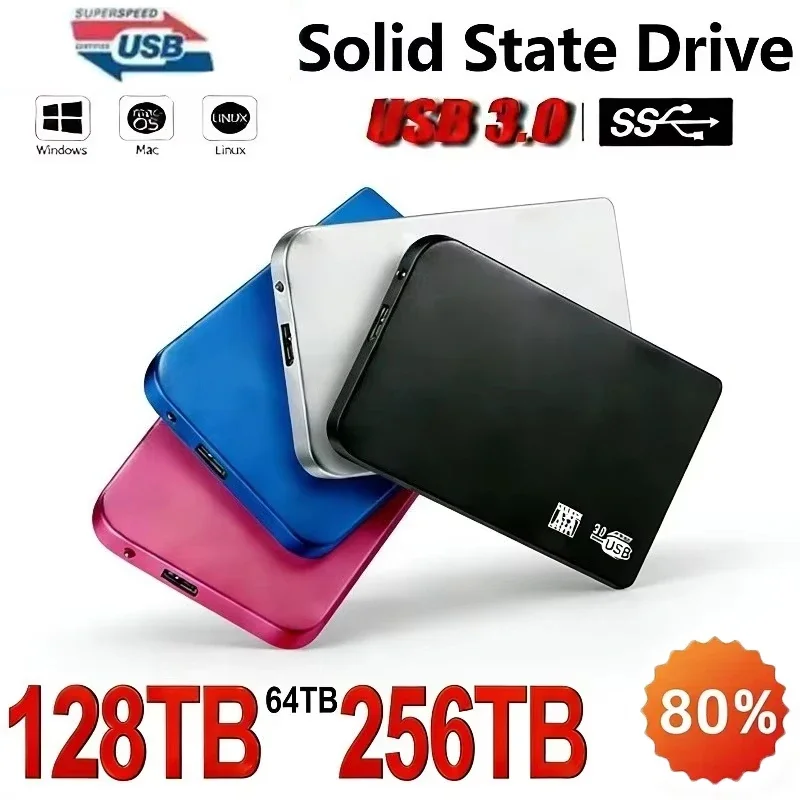 256TB SSD High-speed SSD USB 3.0 Enclosure Mobile Hard Drive Cases for SSD External Storage HDD Box With USB3.0 Cable ABS
256TB SSD High-speed SSD USB 3.0 Enclosure Mobile Hard Drive Cases for SSD External Storage HDD Box With USB3.0 Cable ABS