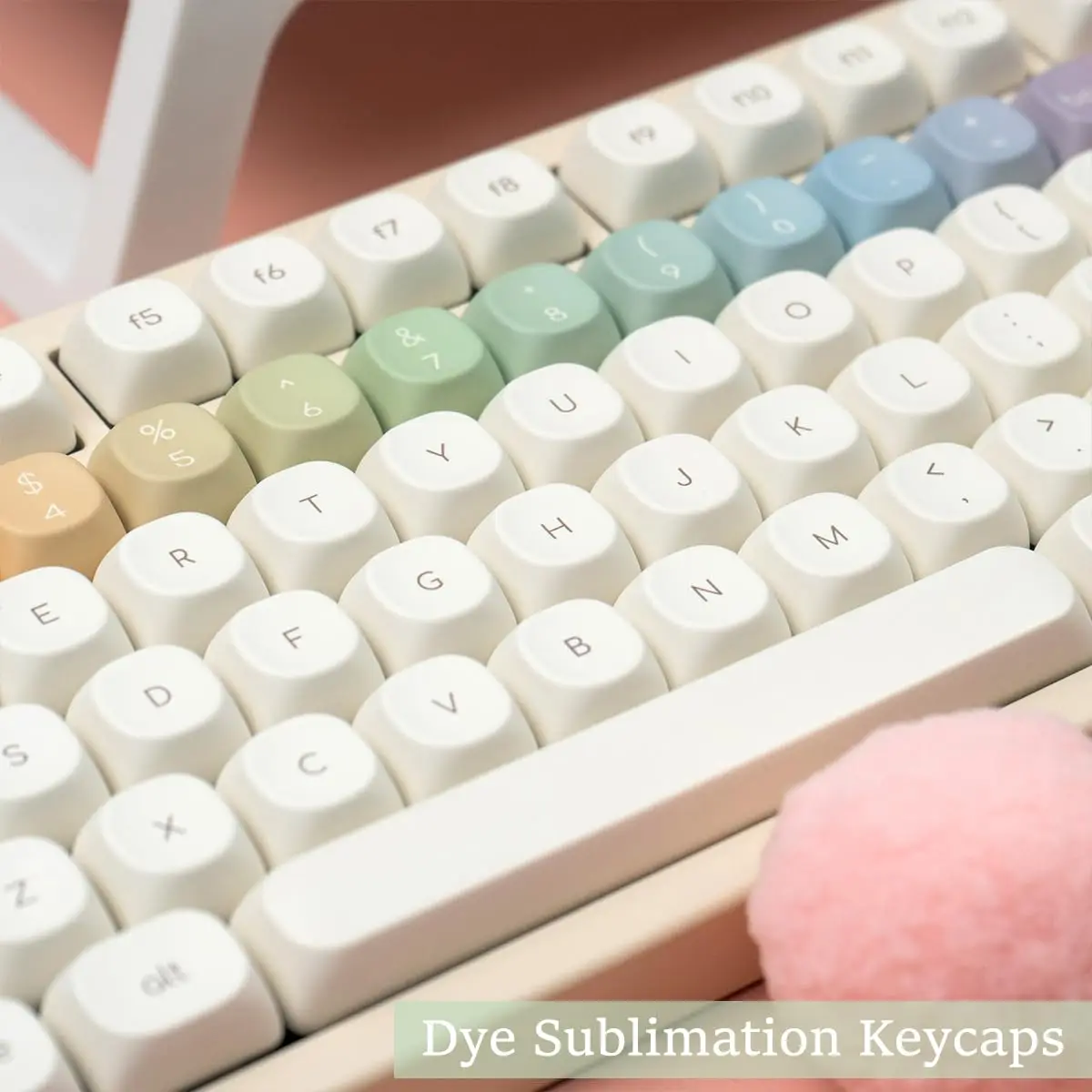 125 keys MOA Profile Rainbow Creamy White R2 Keycaps PBT Dye-sub Cute Round Keyboard Keycaps for Mechanical Keyboard kit
125 keys MOA Profile Rainbow Creamy White R2 Keycaps PBT Dye-sub Cute Round Keyboard Keycaps for Mechanical Keyboard kit