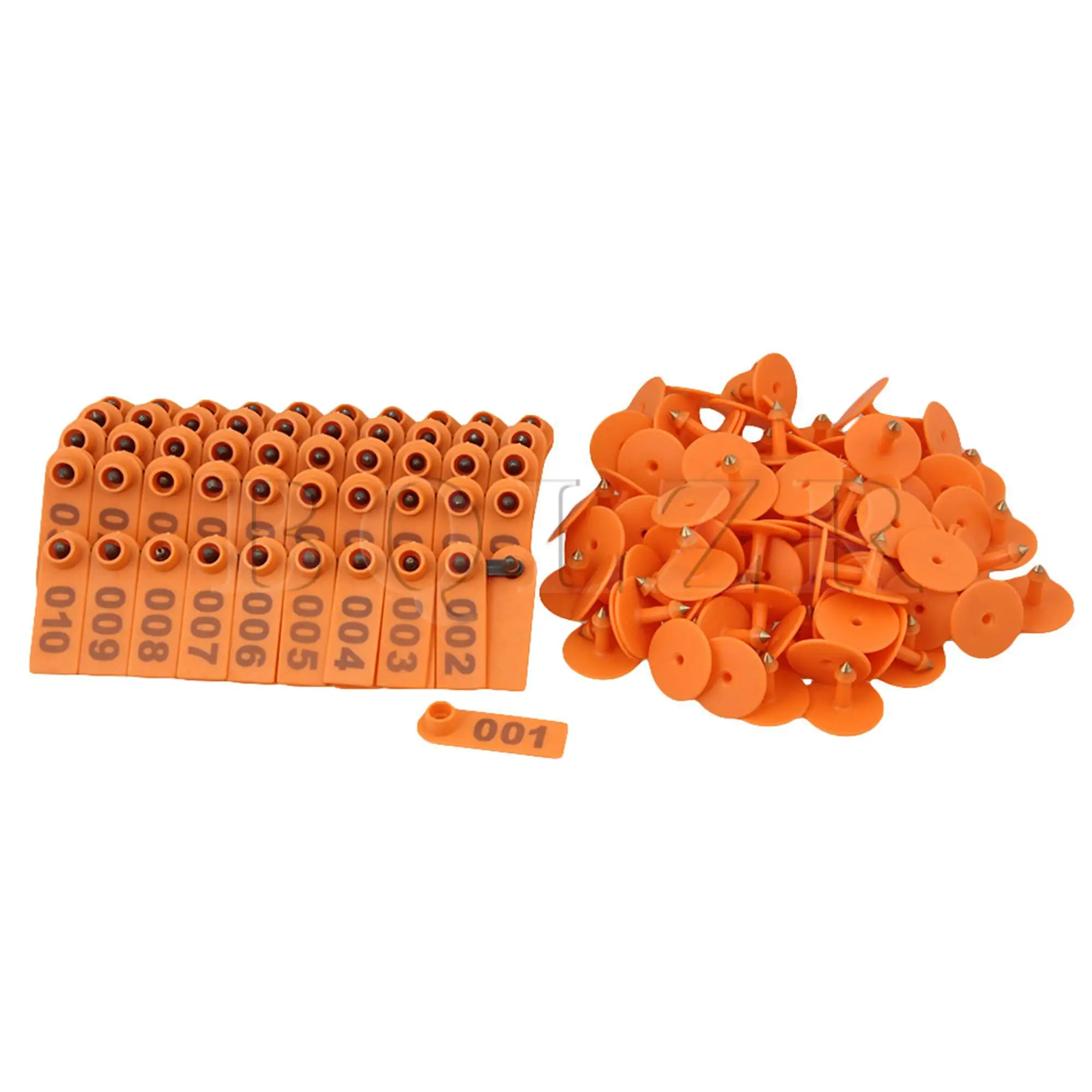 100 Pieces Orange/Yellow Plastic Livestock Ear Tag with 1-100 Number for Sheep Pig
100 Pieces Orange/Yellow Plastic Livestock Ear Tag with 1-100 Number for Sheep Pig