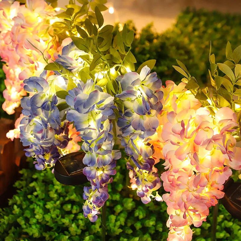 New LED Solar Wisteria Landscape Lamp Simulation of Garden Decoration Wisteria Floor Insertion Lamp
New LED Solar Wisteria Landscape Lamp Simulation of Garden Decoration Wisteria Floor Insertion Lamp