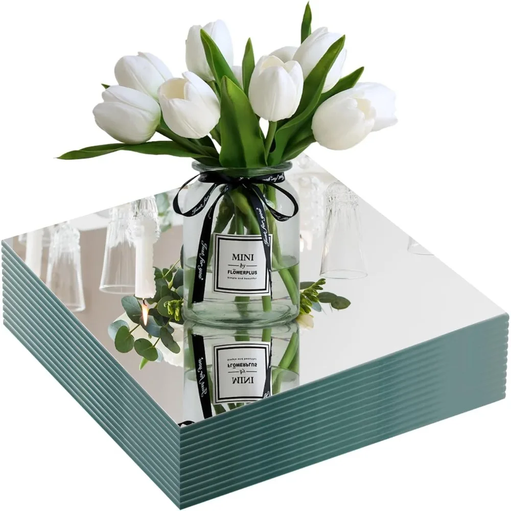 square glass mirror centerpieces, 12pcs 12" mirror centerpieces for tables, glass trays for wedding decorations, parties, baby s
square glass mirror centerpieces, 12pcs 12" mirror centerpieces for tables, glass trays for wedding decorations, parties, baby s