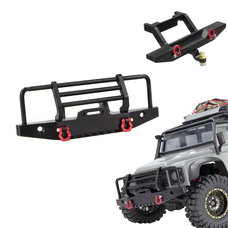 Металлический передний и задний бампер с буксирным крюком для TRX4M Defender 1/18 RC Crawler, детали для обновления автомобиля, аксессуары_A83M
Металлический передний и задний бампер с буксирным крюком для TRX4M Defender 1/18 RC Crawler, детали для обновления автомобиля, аксессуары_A83M