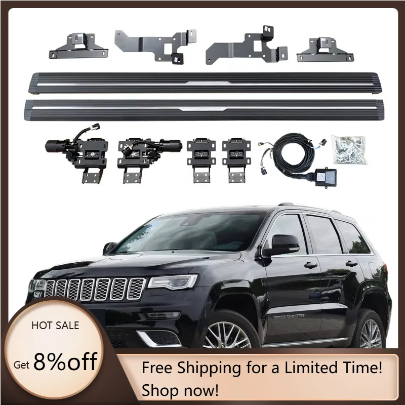 Electric Running Boards Retractable Aluminum Alloy Automatic Power Side Step for Grand Cherokee 2018-2022 with Carry Bag
Electric Running Boards Retractable Aluminum Alloy Automatic Power Side Step for Grand Cherokee 2018-2022 with Carry Bag
