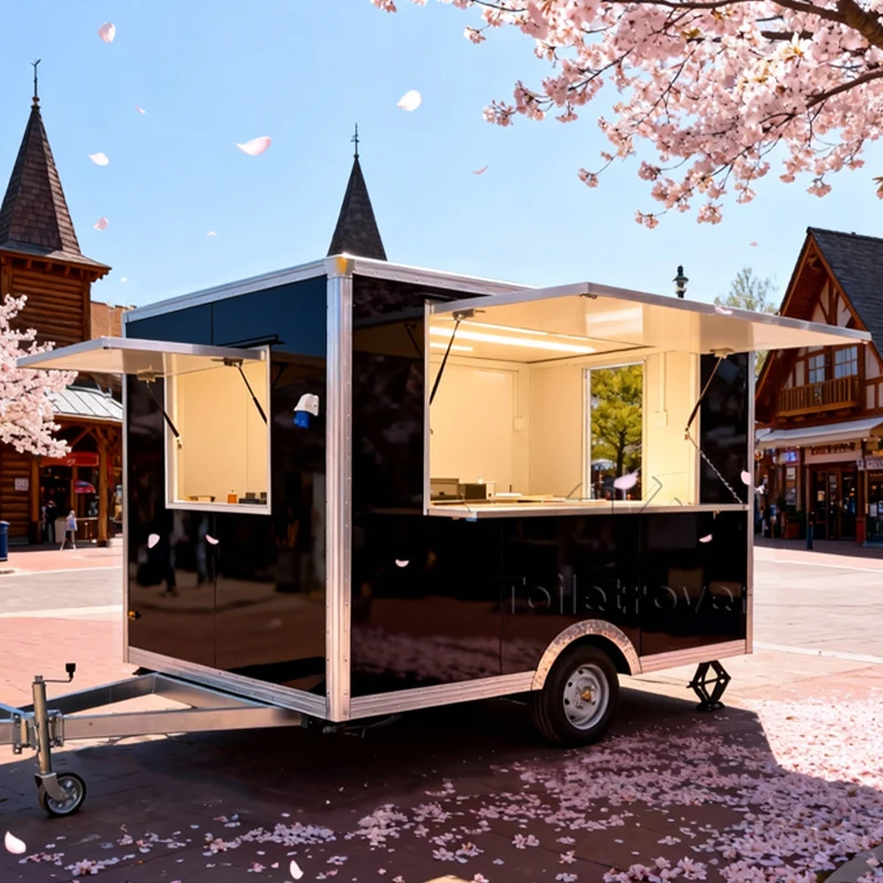 Фудтрак из нержавеющей стали с полностью оборудованной кухней, мобильный прицеп для продажи еды, коммерческий фудтрак с системой отопления и кондиционирования
Фудтрак из нержавеющей стали с полностью оборудованной кухней, мобильный прицеп для продажи еды, коммерческий фудтрак с системой отопления и кондиционирования