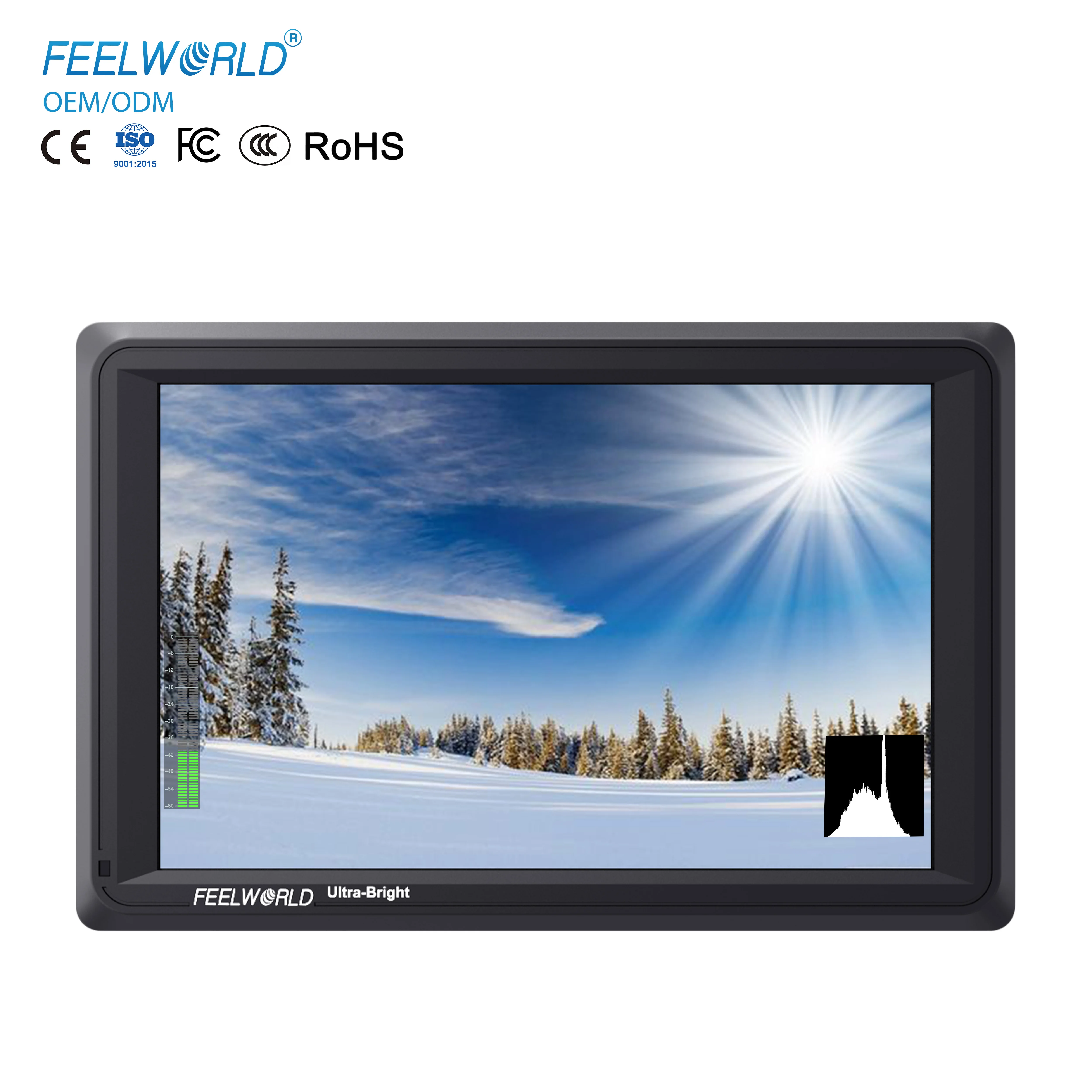 X FEELWORLD FW279S 7" Camera Monitor 2200nits, 3G-SDI 4K HDMI, DSLR Field Monitor with Peaking Focus Assist, Custom Logo
X FEELWORLD FW279S 7" Camera Monitor 2200nits, 3G-SDI 4K HDMI, DSLR Field Monitor with Peaking Focus Assist, Custom Logo